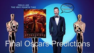 Oscars 2024 Final Predictions [upl. by Essilevi]