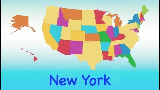 50 STATES THAT RHYME🇺🇸  Learn the 50 United States  Patriotic Songs for Kids Raggs Music [upl. by Lekzehcey579]