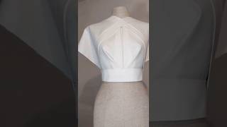 Fashion draping Easy bodice designfrom sleeves to halter draping short dressmaking moulage [upl. by Nuoras]