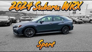 2024 Subaru WRX Sport Magnetite Grey Condensed WalkThrough 24WX1943 [upl. by Edualcnaej]