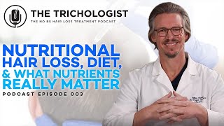 The Trichologist Podcast  Ep 03 What nutrients and diet matters [upl. by Brodeur]