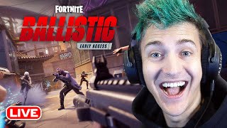 Ninja Plays Fortnite NEW First Person Mode Ballistic [upl. by Port]