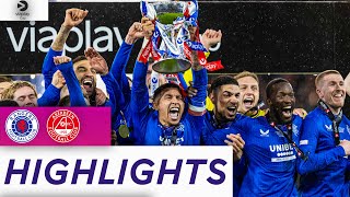 Rangers 10 Aberdeen  Tavernier Scissor Kick Secures Cup Glory For Rangers  Viaplay Cup Highlights [upl. by Tanah]