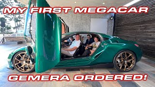 MY FIRST MEGACAR COST  Ordering the 2300 HP Koenigsegg Gemera [upl. by Song]