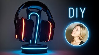 Comment fabriquer ce magnifique support de casque lumineux [upl. by Coffey]