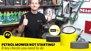 How to Fix a Petrol Lawnmower that Wont Start [upl. by Lladnik511]