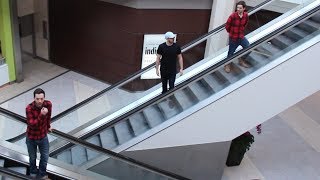 TWIN TELEPORTATION ESCALATOR PRANK [upl. by Amata]