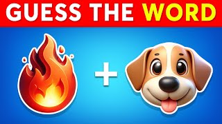 Guess the WORD by Emojis 🤔 Emoji Quiz 101 Words [upl. by Kred]