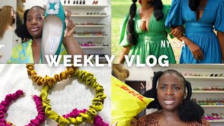 WEEKLY VLOG Unboxing and Selling some shoes  Finally launching my new brand  New hair [upl. by Kacie116]