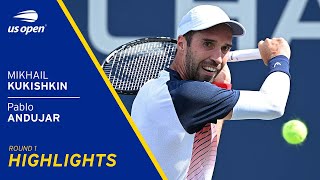 Mikhail Kukushkin vs Pablo Andújar Highlights  2021 US Open Round 1 [upl. by Otrebogir]