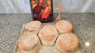 KAKO SE PRAVI PETOLEBIE  PROSFORA  Preparing the Divine Liturgy Prosphora Orthodox Holy Bread [upl. by Ewnihc]