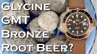 Glycine Combat Sub 42 Bronze GMT GL0316 [upl. by Ahseenyt]