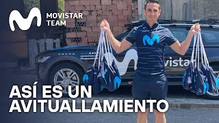 SinCadena ¿Cómo son los Avituallamientos en el Ciclismo Profesional  Movistar Team  2022 [upl. by Ijuy]