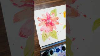 How to be an easy watercolor Dahlia for beginners [upl. by Burke354]