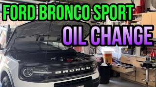 How to change the oil on a Bronco sport  very easy [upl. by Salis]