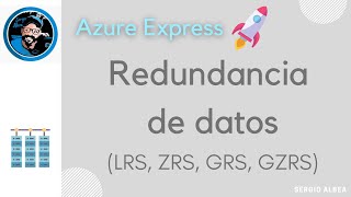 18  🔃 Redundancia de datos LRS ZRS GRS GZRS [upl. by Irtimed]