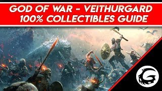 God of War  100 Collectibles Veithurgard Guide Full Commentary  Gaming Instincts [upl. by Notsle]