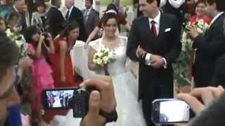 MATRIMONIO CRUZ VALENCIA NOVIA CANTA AL NOVIO EN IGLESIA [upl. by Rogerg]