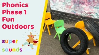 Phonics Phase 1 game EYFS outdoor phonics [upl. by Dulla546]