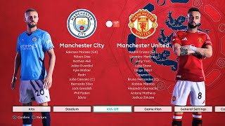 MAN CITY vs MAN UNITED  Penalty Shootout  FA Community Shield Final  Full Match  PES Gameplay [upl. by Semajwerdna]