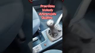 Przeróbka blokady dyferencjału w Audi 90 Quattro [upl. by Donoho]