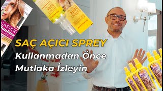 Saç Açıcı Sprey Kullanmadan Önce Mutlaka İzleyin  Hakan Kutlugün [upl. by Sinnod628]