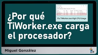 ¿Cómo solucionar el alto consumo de CPU por parte de TiWorkerexe [upl. by Sewellyn]