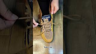 How to Tie Casual Sneakers youtubeshorts [upl. by Fatsug945]