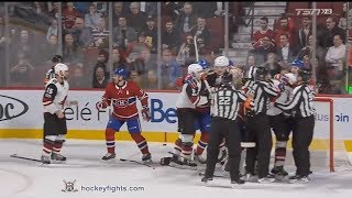 Brad Richardson vs Tomas Plekanec Nov 16 2017 [upl. by Polad]