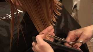 HOW TO CUT GIRLS HAIR  Basic Girls Trim  hair tutorial [upl. by Airamzul344]