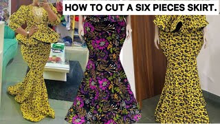 How To Cut a Six Pieces Skirt [upl. by Itsim]