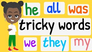 Tricky Words  Tricky Words Song  Sight Words Song  Phase Three  Kindergarten amp EYFS [upl. by Gabriele]