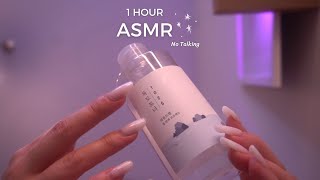 1 Hour ASMR • No Talking • First Person Skincare Makeup Haircare amp Massage  Layered Sounds [upl. by Jillie]