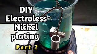 uji coba larutan pelapisan nikel tanpa listrik buatan sendiri  DIY Electroless nickel plating [upl. by Garold]