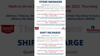 Reliance Retail Jobs  Walking in Interview  Private Job in Kolkata  Job Vacancy  The jobs zone [upl. by Etteuqram]