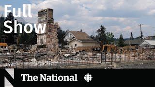 CBC News The National  Jasper wildfire reentry plan [upl. by Natrav]