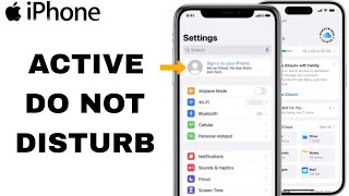 How To Active Do Not Disturb On iPhone Settings [upl. by Dillie]