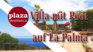 Villa auf La Palma mit Meerblick und Pool [upl. by Anawk]