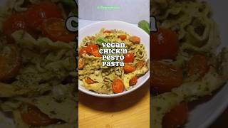 Vegan Chick’n pesto pasta vegannyc veganrecipes plantbased cooking shorts [upl. by Ysak918]