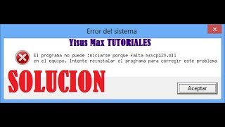 Solucionar error de Geometry Dash I Error MSVCP120DLL Y MSVCRDLL I [upl. by Jea]