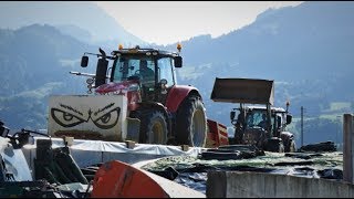 Ensilage de maïs 2018 à la ferme du comté [upl. by Thornie]