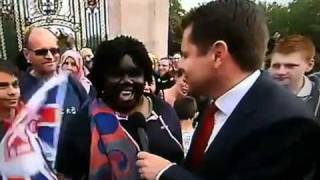 Crazy Black Woman at the Royal Wedding 2011 BBC Coverage [upl. by Sell]