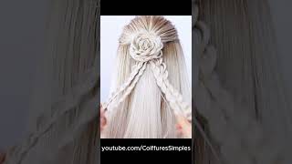 Do you love flowers EASY DIY hairstyles [upl. by Masha364]