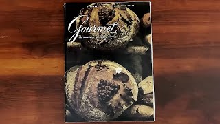 Gourmet November 1974 Bread and Cheese Thanksgiving Dinner  ASMR Magazine Flip Through [upl. by Airol]