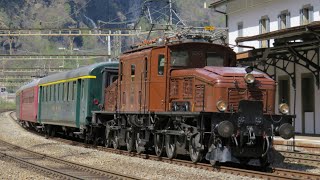 Erlebniszug San Gottardo mit dem Ce 68 II 14253 «Krokodil»  Special train Switzerland  13042024 [upl. by Hackathorn]