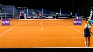 Diana Marcinkevica vs Katerina Siniakova  Porsche Tennis Grand Prix Stuttgart 2014 [upl. by Rina]