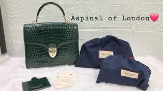 Aspinal of London Haul  Mayfair bag  Handbag Tidy all  Silk Scarf [upl. by Libenson980]