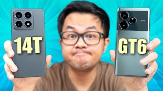 Pilihan GAMPANG Xiaomi 14T vs realme GT 6 [upl. by Mcmillan]