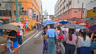 4K・ Japan  Rainy day at Takasaki festival  4K HDR [upl. by Suedama613]