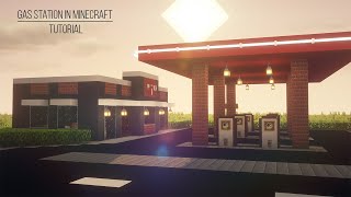 How to make a gas station in Minecraft Tutorial [upl. by Dhaf]